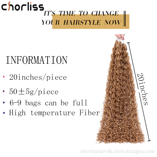 Wholesale Colorful Brown for Russian Women Micro Box Braids ZIZI 50g 28" Curly Crochet Braids Synthetic Hair Extensions Hair